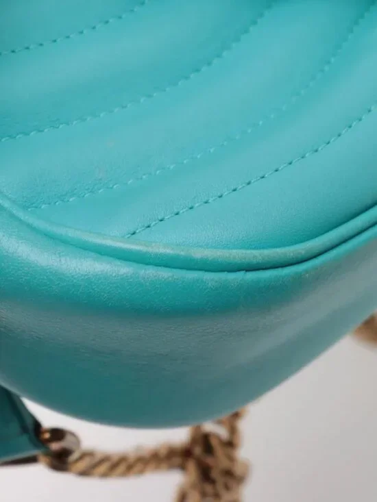 Louis Vuitton New Wave Chain Bag MM Tiffany Blue - Picture 12 of 13